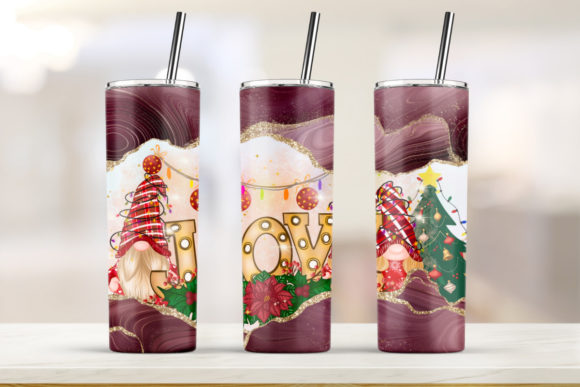 Burgundy Gold Christmas Joy Print Templates
