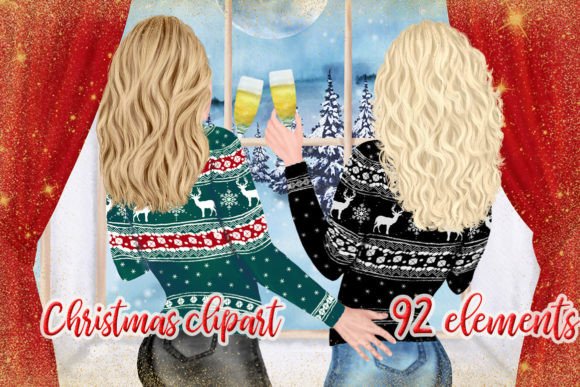 Christmas Girls Clipart Xmas Besties Png: A Designer’s Review