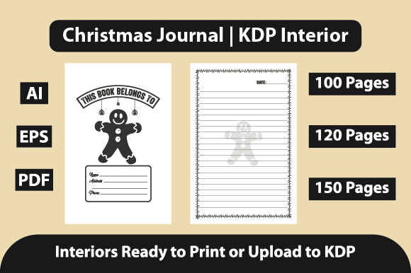 Christmas Journal KDP Interior: A Designer's Review of Kdp Interiors
