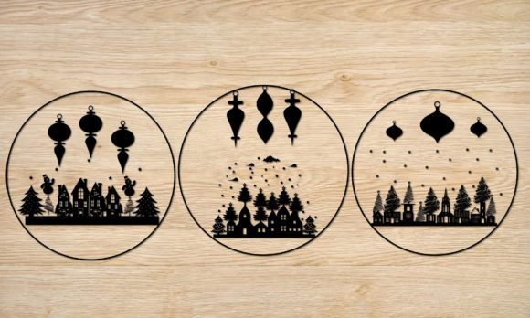 Christmas Scene Svg for Crafts & Branding
