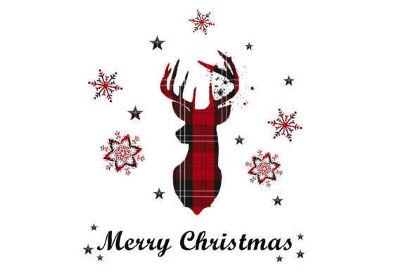 Christmas Sublimation Deer Clipart PNG for Crafts