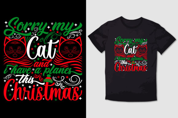 CHRISTMAS T-SHIRT SORRY MY CAT: A Crafter’s Review of This Festive T-Shirt Design