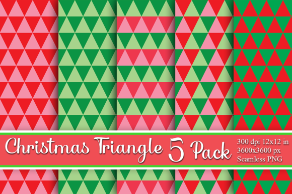 Christmas Trifecta Triangles Pattern: Textures for Festive Web Design