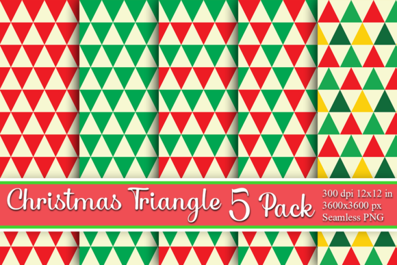 Christmas Trifecta Triangles Xmas Paper Textures Review