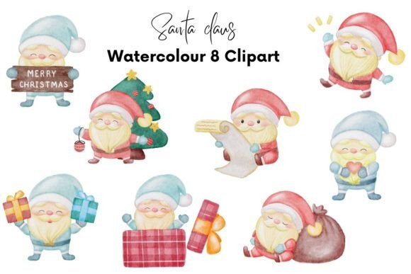 Christmas Watercolour Clipart: Freebies for Sellers