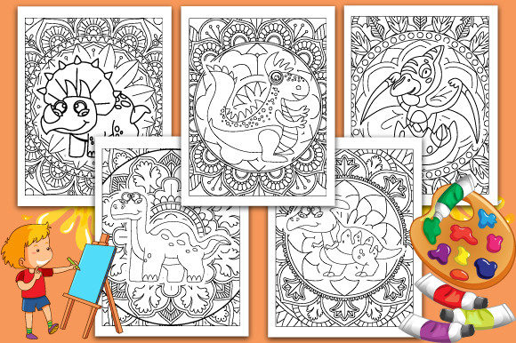 Dinosaur Coloring Book Pages for Adults & Coloring Pages Amp Review