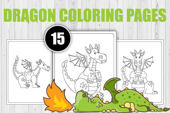 Dragon Coloring Book Pages for Kids V-02 Review