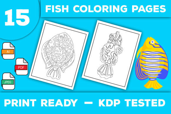Fish Coloring Book Pages for Kids at Coloring Pages Amp