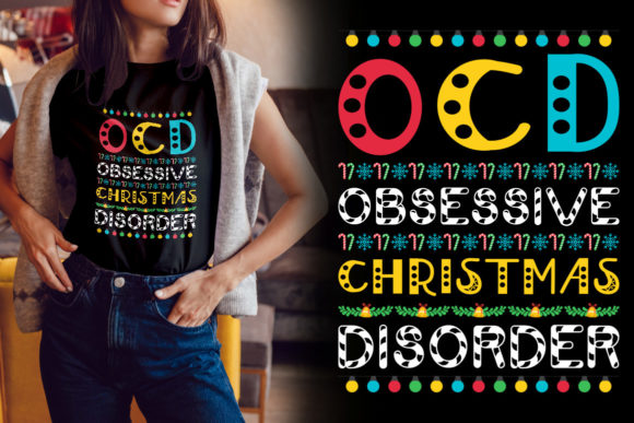 OCD Christmas T-Shirt Design: Premium Print Templates