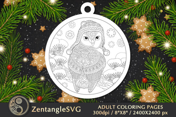 Owl Christmas Ornaments Coloring Pages Amp Review