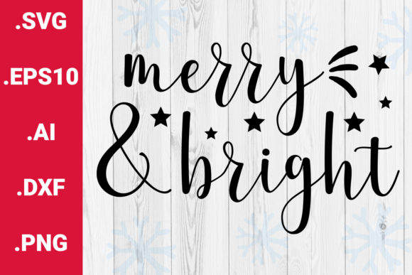 Review: Christmas SVG Cut File, Merry and Bright