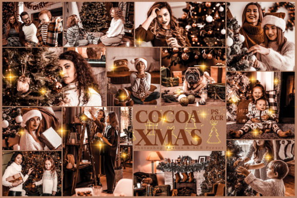 Reviewing 10 Cocoa Xmas Photoshop Actions from Actions Amp