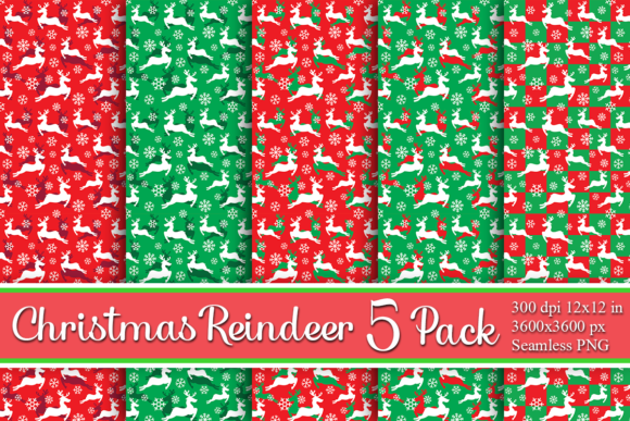 Rudolph Paper Pattern: Festive Textures for Branding