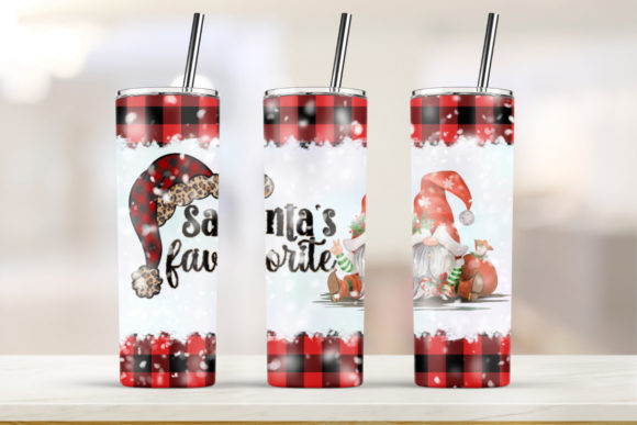 Santa Red 20oz Template for Print