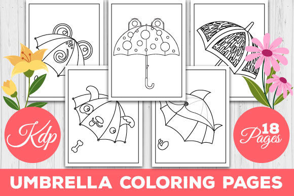 Umbrella Coloring Book Pages for Kids: A Designer's Review