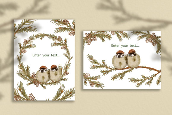 Watercolor 2 Cute Christmas Cards: Print Templates Review